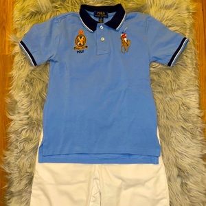 POLO Ralph Lauren White short & a Beautiful shirt.